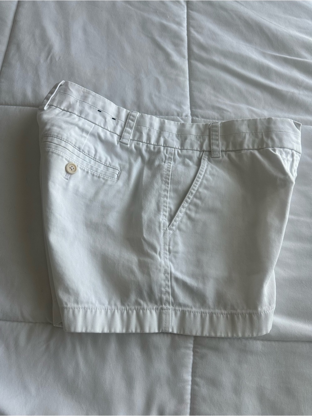 J. Crew Women's White 4 inch Chino Shorts